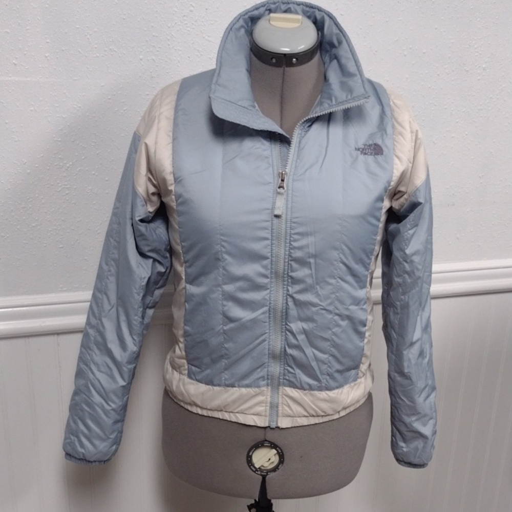 The North Face Women's Blue and Cream Ski Jacket ,Hikin,Snow. - Picture 1 of 16